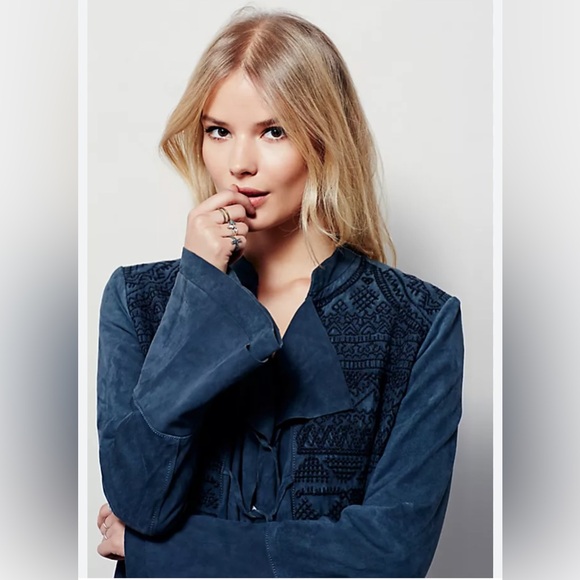 Free People Sued Embroidered Meadow Jacket - Picture 3 of 11